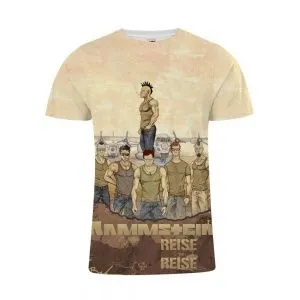 Футболка с принтом Rammstein Reise. Размер M.