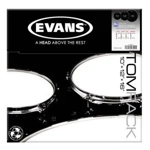 Evans ETP-ONX2-R Onyx Coated Rock Комплект пластиков для том барабана (10", 12", 16").