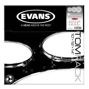 Evans ETP-EC2CTD-F G2 Coated Комплект пластиков 10"12"14". Двойные, с прозрачным напылением.