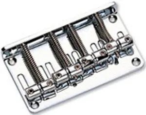 Metallor BB-021-CR Бридж (струнодержатель) для бас-гитары, хром.