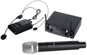 LAudio PRO2-MH Двухканальная радиосистема с ручным передатчиком и головным микрофоном.