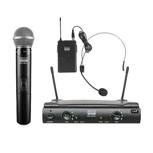Xline MD-262C Радиосистема c ручным передатчиком и поясным передатчиком с головной гарнитурой.