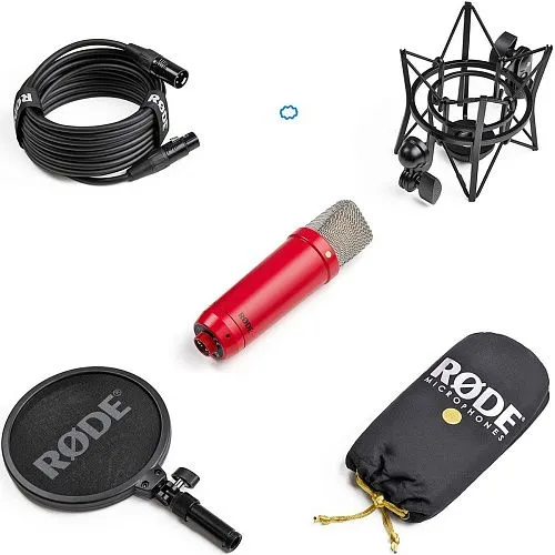 Rode NT1 Signature Red Студийный конденсаторный микрофон.