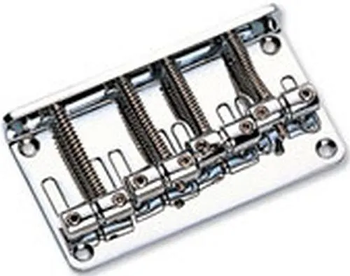 Metallor BB-021-CR Бридж (струнодержатель) для бас-гитары, хром.