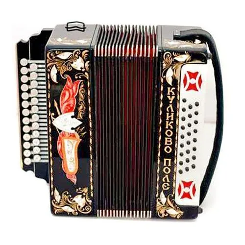 «Тульская Гармонь» Гармонь "Куликово Поле" 25*25-III с инкрустацией.