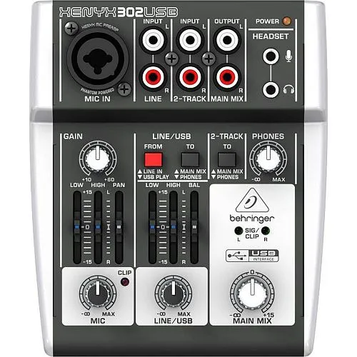 Behringer 302USB Микшерный пульт.