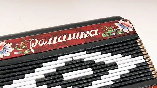 «Шуйская гармонь» S20XL-C-RED Гармонь "Ромашка" 15х12-I, красная, палехская роспись.
