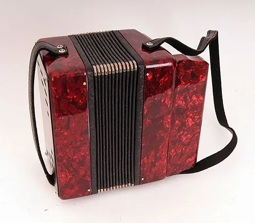 «Шуйская гармонь» S20XL-C-RED Гармонь "Ромашка" 15х12-I, красная, палехская роспись.