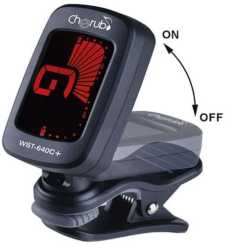 Cherub WST-640C+ Цифровой хроматический тюнер «прищепка».