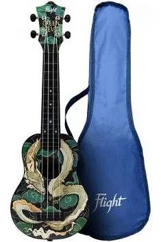 Flight TUS-Jade Dragon Укулеле Travel, подписная.