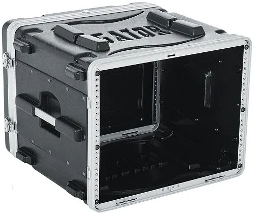 Gator GR-8L Кейс рэковый на 8U пластиковый. Стальные рельсы, глубина 19". Вес 7,7 кг.