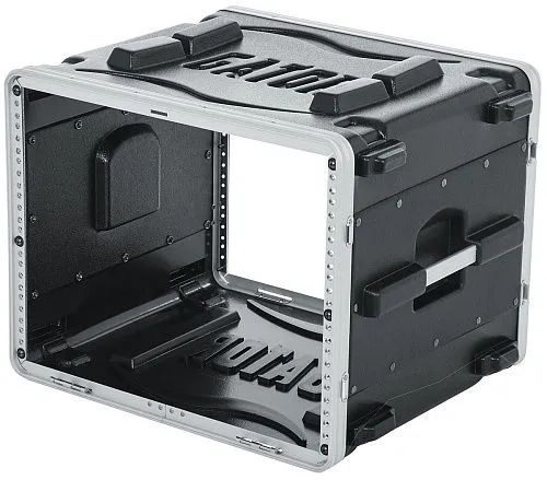 Gator GR-8L Кейс рэковый на 8U пластиковый. Стальные рельсы, глубина 19". Вес 7,7 кг.