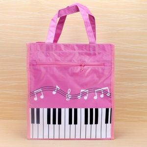 Сумка с ручками на молнии. Карман на молнии. Водонепронецаемая. Цвет розовый.