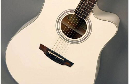 Flight AD-200 CEQ WH Электроакустическая гитара.