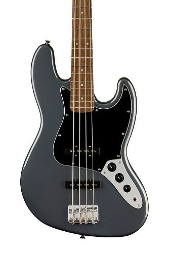 Fender Squier Affinity Jazz Bass LRL Charcoal Frost Metallic Бас-гитара.