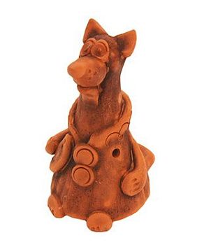 Керамика Щипановых SB07 Свистулька большая Лиса.